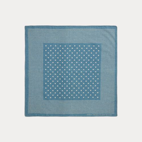 Bandana à pois en coton indigo - RRL - Modalova