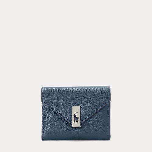 Porte-cartes pliant Polo ID en cuir - Polo Ralph Lauren - Modalova