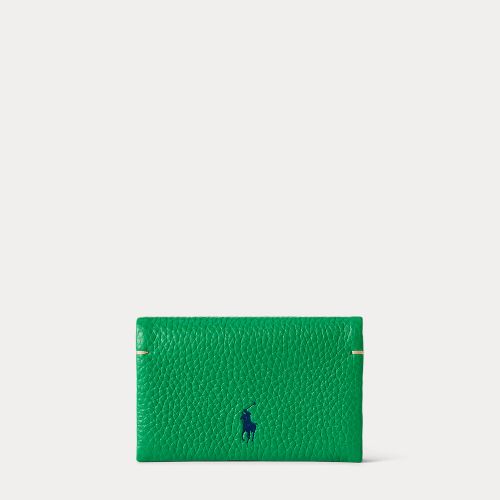 Porte-cartes Polo Play pression en cuir - Polo Ralph Lauren - Modalova