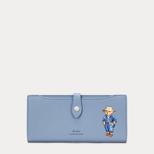 Portefeuille Polo Bear à pression cuir - Polo Ralph Lauren - Modalova