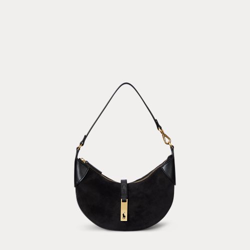 Sac Mini Shoulder Polo ID en daim - Polo Ralph Lauren - Modalova