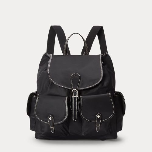 Sac à dos Bellport nylon bordé de cuir - Polo Ralph Lauren - Modalova