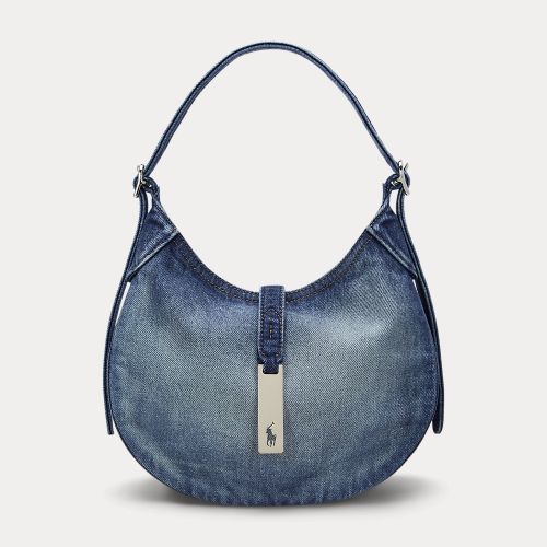 Petit sac Shoulder Polo ID en denim - Polo Ralph Lauren - Modalova