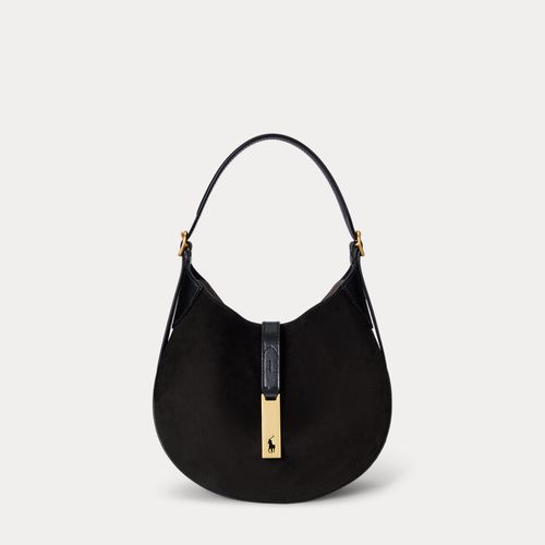 Sac Small Shoulder Polo ID en daim - Polo Ralph Lauren - Modalova