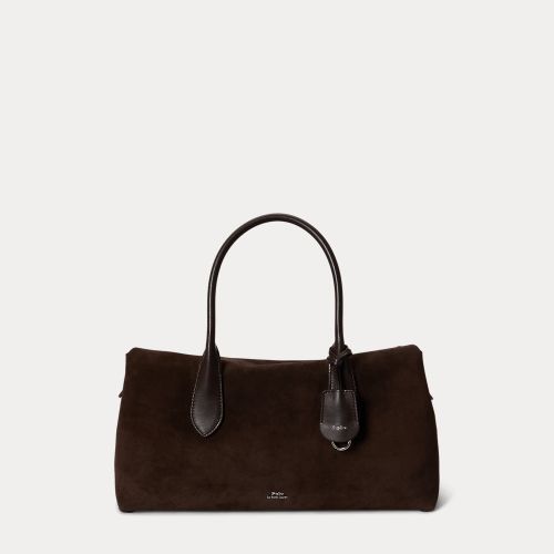 Sacoche Bellport en daim - Polo Ralph Lauren - Modalova