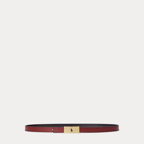 Ceinture réversible Polo ID en vachette - Polo Ralph Lauren - Modalova