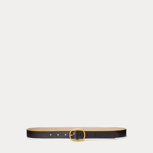 Ceinture fine avec boucle ovale en cuir - Polo Ralph Lauren - Modalova