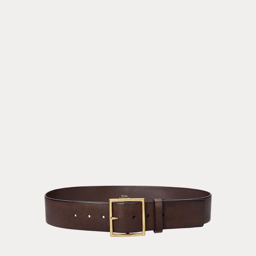 Ceinture en cuir à boucle carrée - Polo Ralph Lauren - Modalova