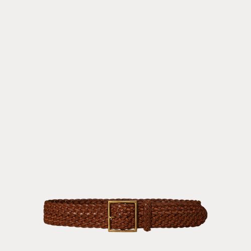 Ceinture en cuir tressé - Polo Ralph Lauren - Modalova