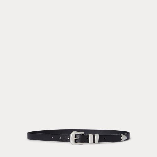 Ceinture western en cuir vieilli - Polo Ralph Lauren - Modalova