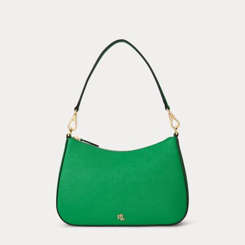 Sac moyen Danni cuir à hachure croisée - Lauren - Modalova