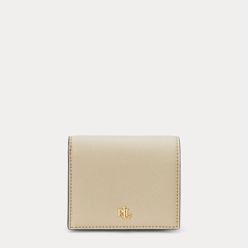 Portefeuille compact en cuir hachuré - Lauren - Modalova