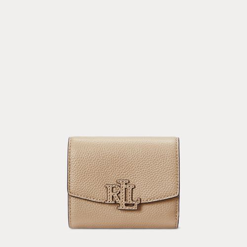 Petit portefeuille rabat Cameryn grainé - Lauren - Modalova