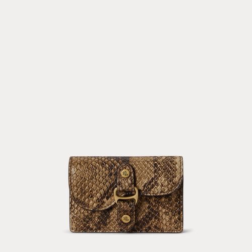 Petit porte-cartes Tasha python gaufré - Lauren - Modalova