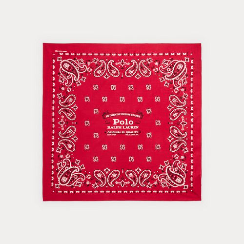 Bandana en coton avec logo - Polo Ralph Lauren - Modalova