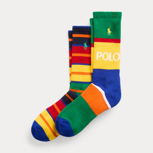paires de chaussettes rayées en coton - Polo Ralph Lauren - Modalova