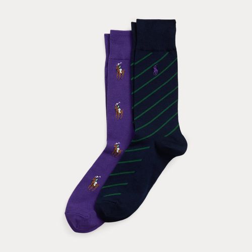 paires de chaussettes rayures et poney - Polo Ralph Lauren - Modalova