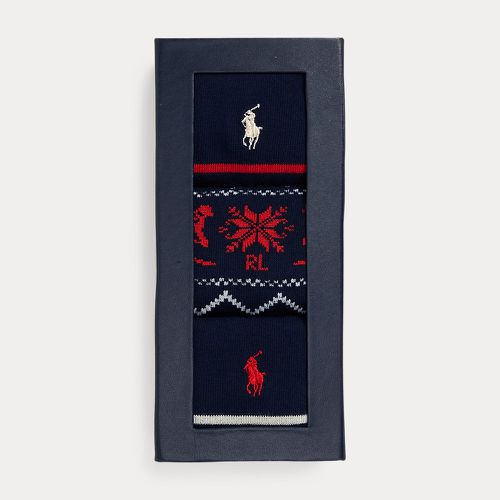 Coffret 3 paires chaussettes Fair Isle - Polo Ralph Lauren - Modalova