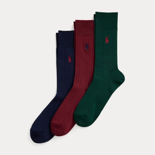 paires de chaussettes hautes côtelées - Polo Ralph Lauren - Modalova