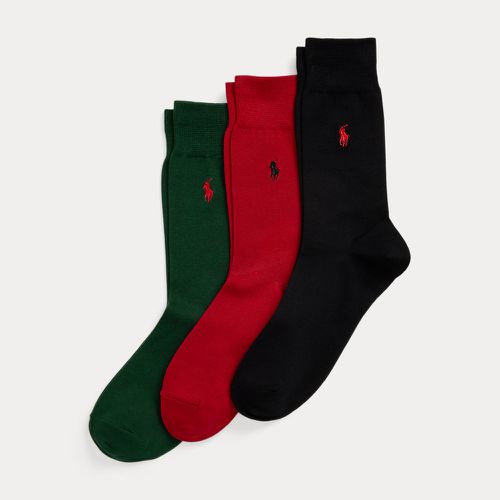 paires de chaussettes hautes en coton - Polo Ralph Lauren - Modalova