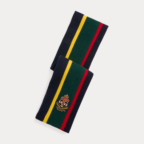 Écharpe rayée à blason en laine - Polo Ralph Lauren - Modalova