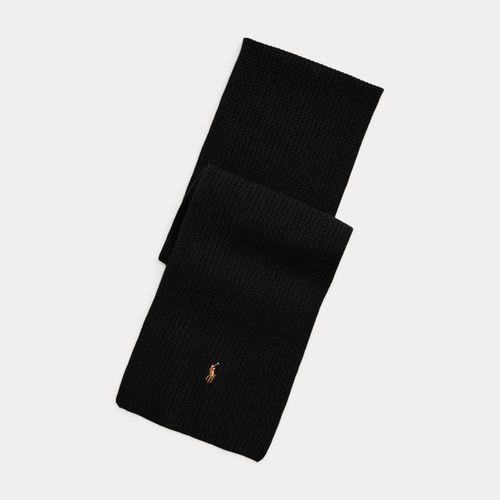 Écharpe côtelée en laine mélangée - Polo Ralph Lauren - Modalova