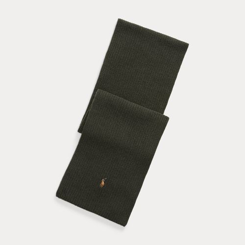 Écharpe côtelée en laine mélangée - Polo Ralph Lauren - Modalova