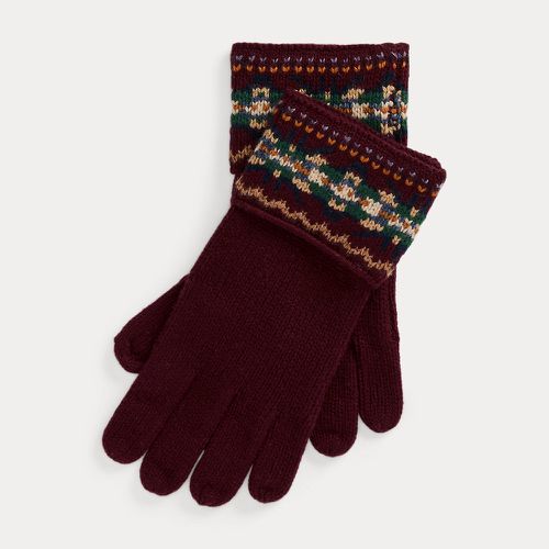 Gants Fair Isle en laine mélangée - Lauren - Modalova