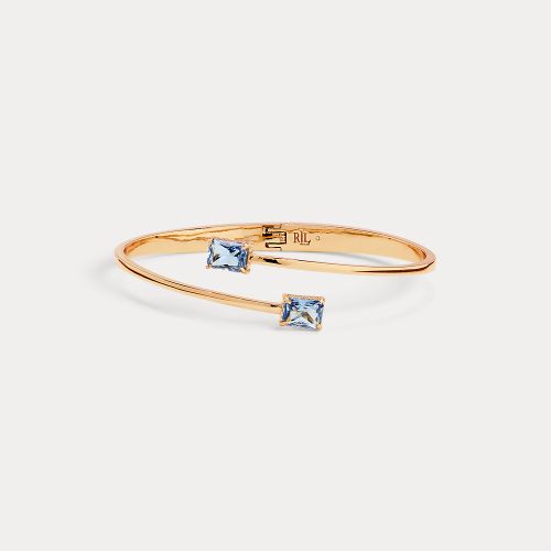 Bracelet à charnière plaqué or pierres - Lauren - Modalova