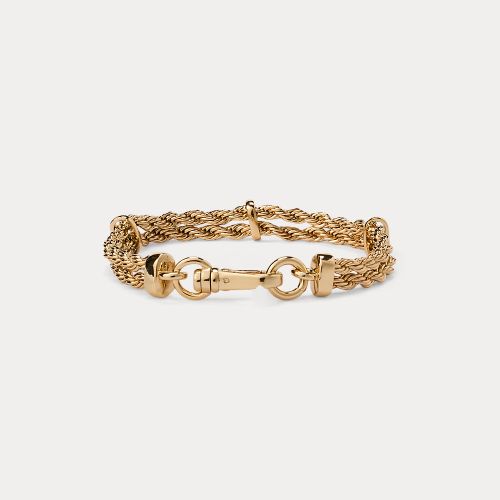 Bracelet superposé à chaînes plaquées or - Lauren - Modalova