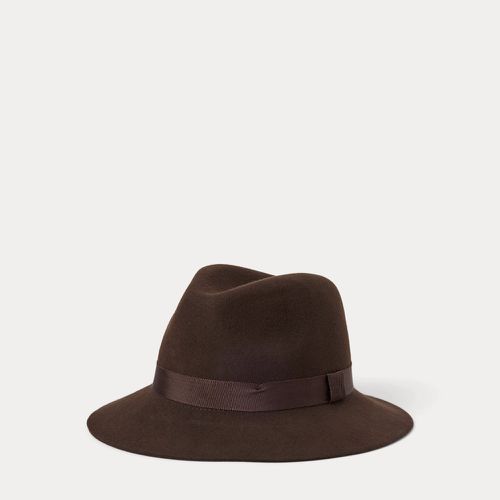 Fedora en laine bordure en ruban - Polo Ralph Lauren - Modalova