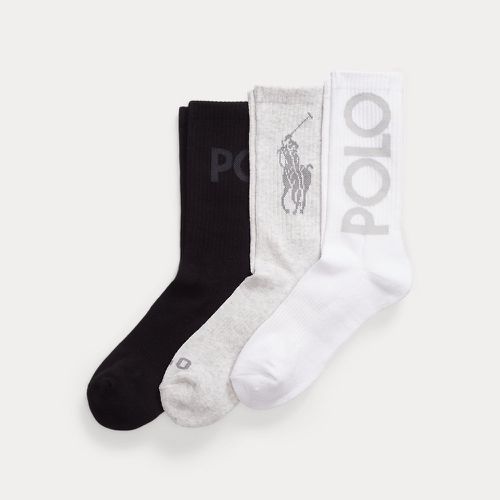 Lot 3 paires chaussettes de sport à logo - Polo Ralph Lauren - Modalova