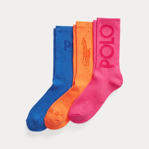 Lot 3 paires chaussettes de sport à logo - Polo Ralph Lauren - Modalova