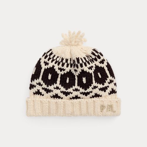 Bonnet pompon et flocons de neige laine - Polo Ralph Lauren - Modalova