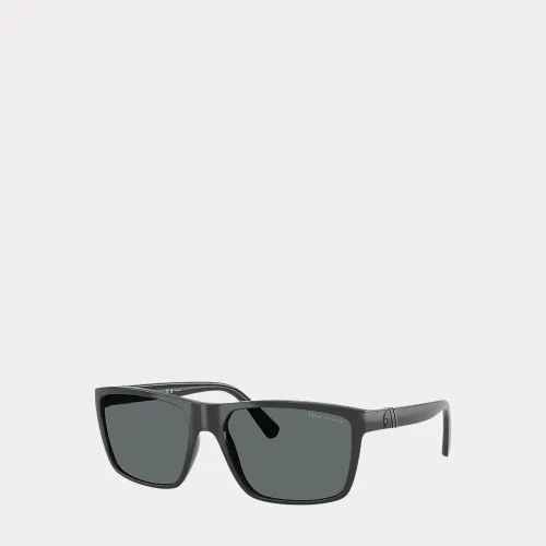 Lunettes de soleil rayées rectangulaires - Polo Ralph Lauren - Modalova