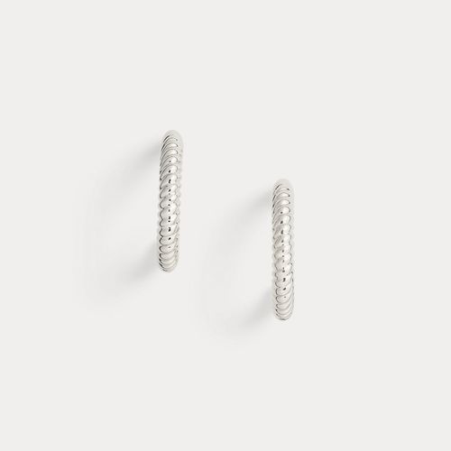 Créoles torsadées argentées - Collection - Modalova