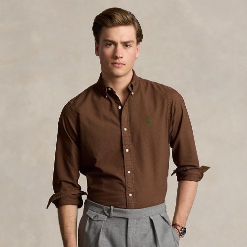 Chemise Oxford cintrée teinte en pièce - Polo Ralph Lauren - Modalova