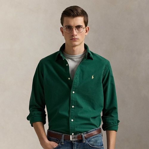 Chemise Oxford cintrée teinte en pièce - Polo Ralph Lauren - Modalova