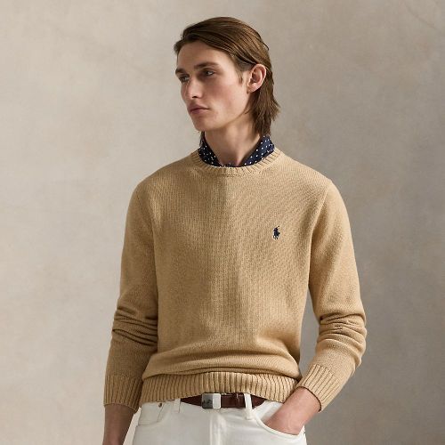 Pull col rond en coton - Polo Ralph Lauren - Modalova