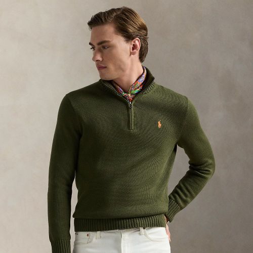 Pull demi-zippé en coton - Polo Ralph Lauren - Modalova
