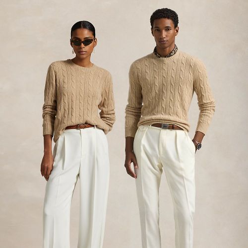 Le pull en cachemire torsadé iconique - Polo Ralph Lauren - Modalova