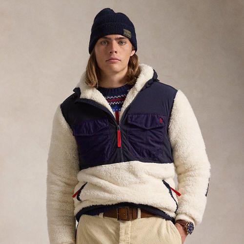 Sweat à capuche hybride en sherpa - Polo Ralph Lauren - Modalova