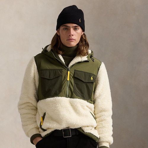 Sweat à capuche hybride en sherpa - Polo Ralph Lauren - Modalova