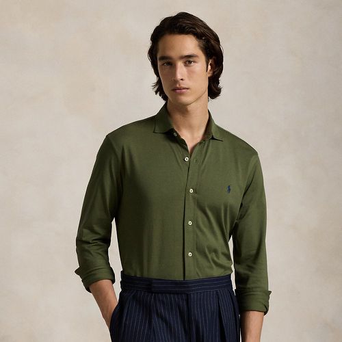 Chemise à col évasé en jersey - Polo Ralph Lauren - Modalova