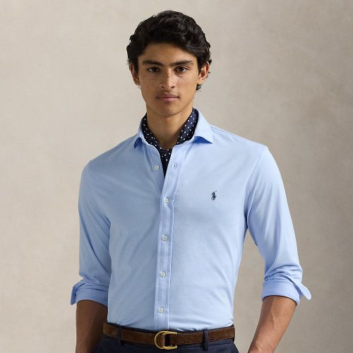 Chemise à col évasé en jersey - Polo Ralph Lauren - Modalova