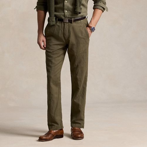 Pantalon droit en lin-coton - Polo Ralph Lauren - Modalova