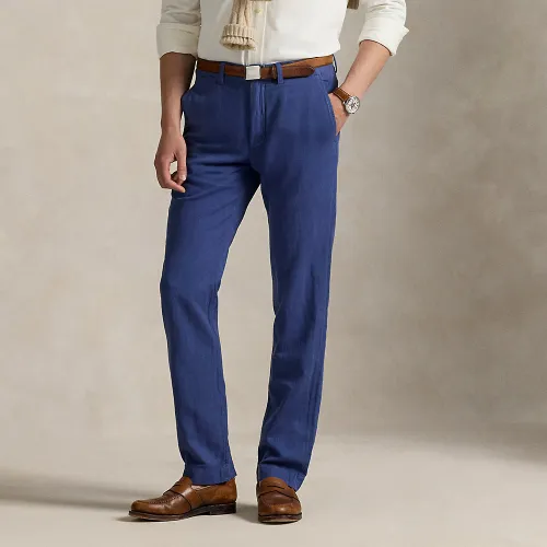 Pantalon droit en lin-coton - Polo Ralph Lauren - Modalova
