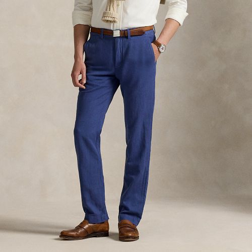 Pantalon droit en lin-coton - Polo Ralph Lauren - Modalova