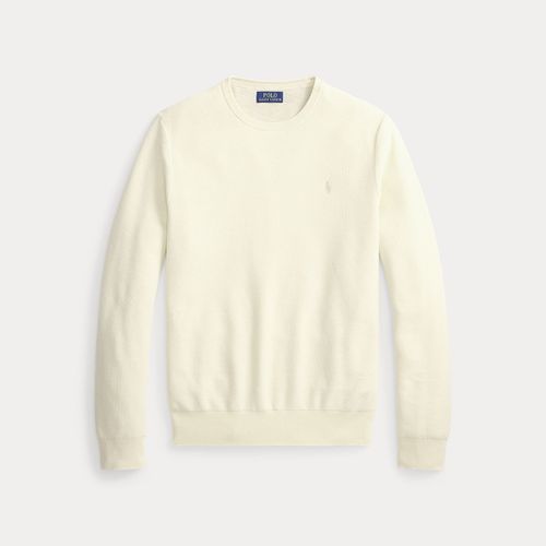 Pull à col rond en coton piqué - Polo Ralph Lauren - Modalova