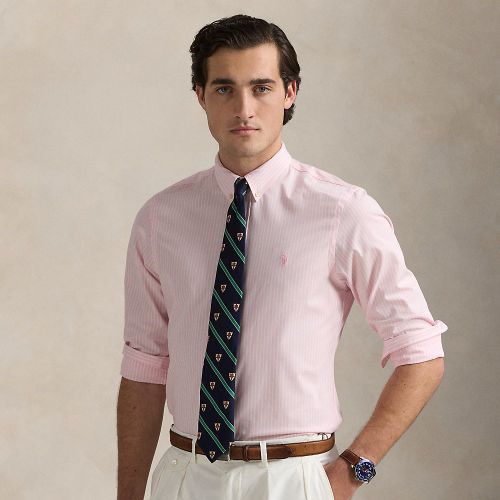 Chemise rayée Slim Fit popeline stretch - Polo Ralph Lauren - Modalova